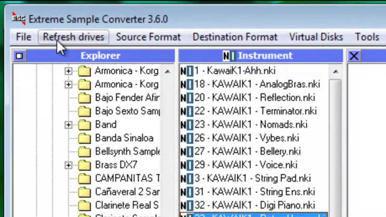 extreme sample converter 3.6.0